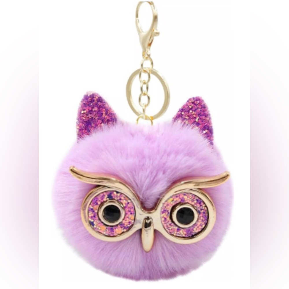 OWL 🦉 KEYCHAIN 💜Purple Holder NWOT
